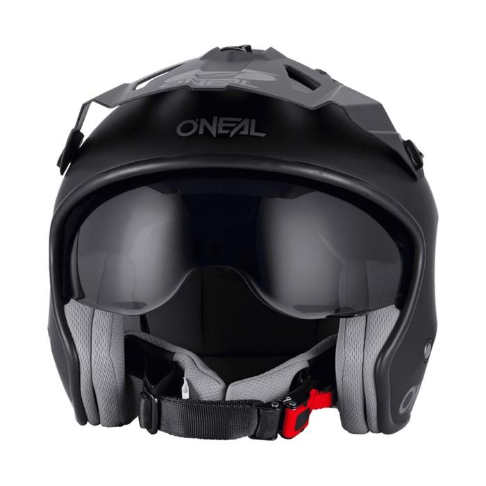 Шлем открытый O'Neal Volt Solid V24, ABS, матовый, черный, M - фото 1928566333