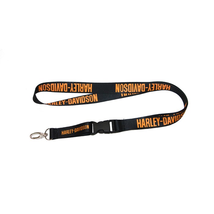 Шнурок MTP для ключей Harley-Davidson, чёрно-оранжевый - Фото 1