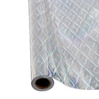 Плёнка самоклеящаяся, голография, серебристая, 0.45×3 м, 30 мкм - Фото 5