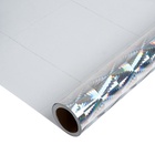 Плёнка самоклеящаяся, голография, серебристая, 0.45×3 м, 30 мкм - Фото 8
