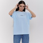 Футболка женская, цвет ярко голубой, размер ONE SIZE (42-46) - фото 24015748