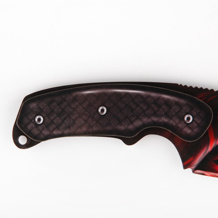 Сувенир деревянный нож с лезвием крюком «Аниме красный», 22 см - фото 1927089199