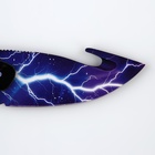 Сувенир, деревянное оружие, нож с лезвием крюком «Молния», 22 см - Фото 5