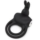 Вибронасадка с кольцом Happy Rabbit Cock Ring черная - Фото 1