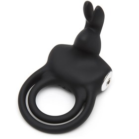 Вибронасадка с кольцом Happy Rabbit Cock Ring черная