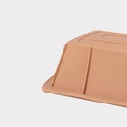 Форма для выпечки Доляна «Хлеб», силикон, 24×13×6 см, внутр.размер 21×11 см, бежевая - Фото 5