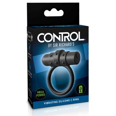 Эрекционное кольцо Sir Richard's Control Silicone C-Ring с вибрацией