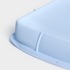 Форма для выпечки Доляна «Квадрат», силикон, 27×27×4 см (с бортиками), внутренний размер 23×23 см, цвет МИКС - Фото 5