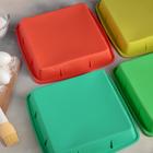 Форма для выпечки Доляна «Квадрат», силикон, 27×27×4 см (с бортиками), внутренний размер 23×23 см, МИКС - Фото 8