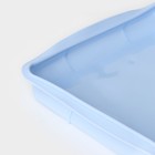 Форма для выпечки Доляна «Квадрат», силикон, 27×27×4 см (с бортиками), внутренний размер 23×23 см, цвет МИКС - фото 4545667