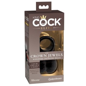 Виброкольцо King Cock Ellite The Crown Jewels с мошонкой