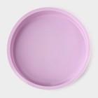 Форма для выпечки Доляна «Круг», силикон, 22×3 см, внутренний d=20 см, сиреневая - Фото 3