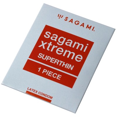 Презервативы Sagami Xtreme Superthin латексные, ультратонкие 1шт.
