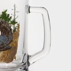 Кружка стеклянная для пива «Трофейная охота», 500 мл - фото 4435785
