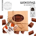 Шоколад молочный «Happy day» в конверте с шильдиком, 50 г. - фото 109725450