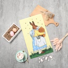 Полотенце кухонное «Доляна. Зайка», 28×46 см, рогожка, хлопок 100%, 160 г/м² - Фото 6