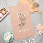 Кухонное полотенце «Доляна» Love everywhere, 28×46 см, 100% хлопок, рогожка 160 г/м² - Фото 1