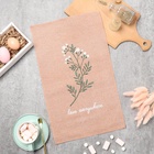 Кухонное полотенце «Доляна» Love everywhere, 28×46 см, 100% хлопок, рогожка 160 г/м² - Фото 3