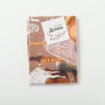 Полотенце кухонное «Доляна. Светлой пасхи», 28×46 см, рогожка, 100% хлопок, 160 г/м²