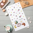 Кухонное полотенце «Доляна» Life with you, 28×46 см, 100% хлопок, рогожка 160 г/м² - Фото 3