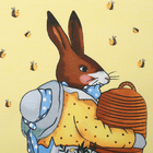Набор кухонных полотенец Доляна "Bee and bunny" 2 шт, 28х46 см, рогожка, 100% хлопок, 160г/м2 - Фото 3