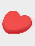 Форма для выпечки Доляна «Сердце», силикон, 24×23×4 см, красная - Фото 3