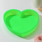 Форма для выпечки Доляна «Сердце», силикон, 24×23×4 см, цвет МИКС - Фото 1