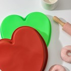 Форма для выпечки Доляна «Сердце», силикон, 24×23×4 см, цвет МИКС - Фото 4