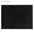 УЦЕНКА Коврик влаговпитывающий ребристый «Комфорт», 90×120 см, черный - Фото 2