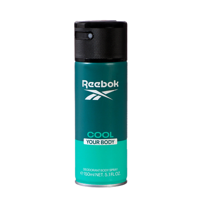 Дезодорант спрей для тела мужской REEBOK COOL YOUR BODY, 150 мл