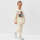 Костюм детский KAFTAN «Мишка»: джемпер, брюки, размер 28 (86-92 см), бежевый - фото 25567595