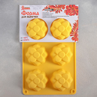 Форма силиконовая для выпечки Доляна «Цветы.Анютины глазки», 26×17×3 см, 6 ячеек, цвет МИКС - Фото 6