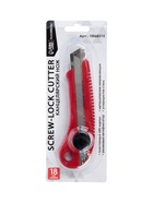 Нож канцелярский 18 мм, пластиковый, с роликовым фиксатором, TOP - Фото 7