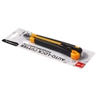 Нож канцелярский 9 мм, Calligrata TOP, пластиковый, фиксатор, 2 штуки лезвий - Фото 3