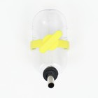 Поилка для грызунов с металлическим носиком, 60 мл, прозрачная с жёлтым креплением - Фото 2