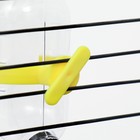Поилка для грызунов с металлическим носиком, 60 мл, прозрачная с жёлтым креплением - Фото 5