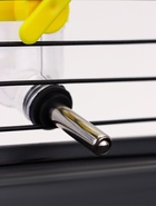 Поилка для грызунов, 60 мл, 12×4 см, с металлическим носиком, с жёлтым креплением, прозрачная - Фото 8