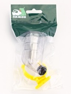 Поилка для грызунов, 60 мл, 12×4 см, с металлическим носиком, с жёлтым креплением, прозрачная - Фото 9