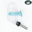 Поилка для грызунов с металлическим носиком, 60 мл, прозрачная с голубым крепление - Фото 2