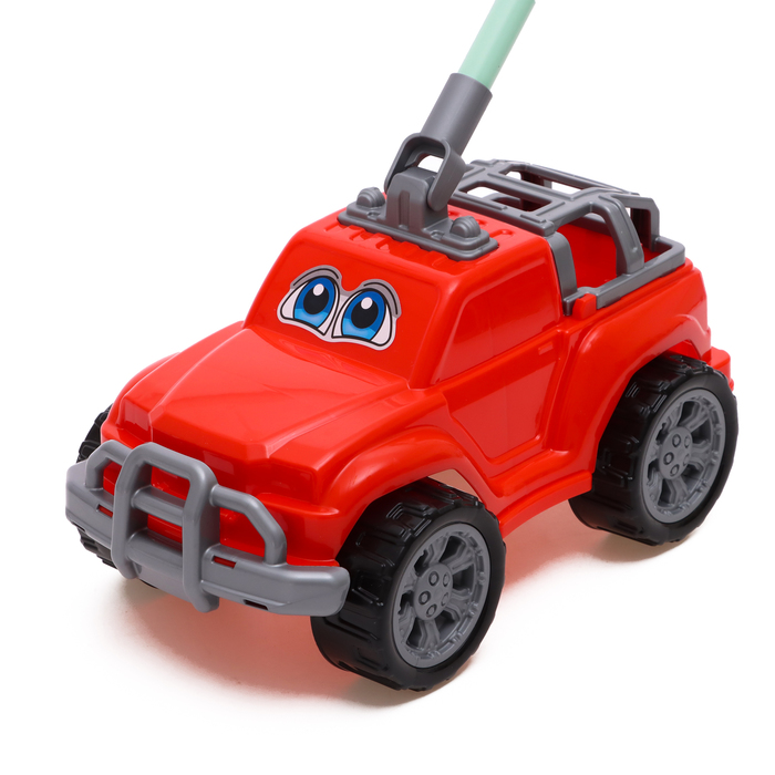 Автомобиль-каталка «Дени», с ручкой, красный