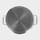 Кастрюля Hanna Knövell с крышкой, 10 л, d=25 см, h=18 см, толщина стенки 0.8 мм, дно ТРС, толщина дна 4.4 мм, 201 сталь, индукция, нержавеющая сталь - Фото 8