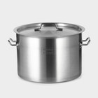 Кастрюля Hanna Knövell, 15 л, d=30 см, h=20 см, толщина 0.8 мм, дно ТРС, толщина дна 4.4 мм, 201 сталь, индукция - Фото 8