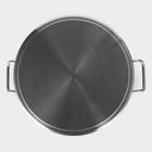 Кастрюля Hanna Knövell, 25 л, d=36 см, h=24 см, толщина стенки 0.8 мм, 201 сталь, с крышкой, индукция, дно ТРС, нержавеющая сталь - Фото 5