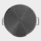 Кастрюля Hanna Knövell с крышкой, 35 л, d=40 см, h=26 см, толщина 1 мм, дно ТРС, толщина дна 4.6 мм, 201 сталь, индукция - Фото 5