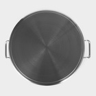 Кастрюля Hanna Knövell, 47 л, d=45 см, h=28 см, толщина 1 мм, дно ТРС, толщина дна 4.6 мм, 201 сталь, индукция - Фото 5