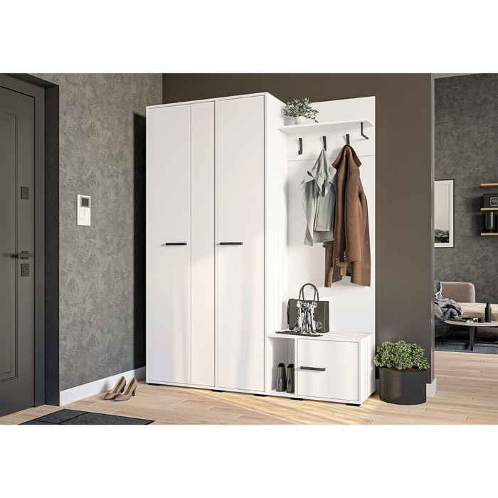 Прихожая «Моника-3», 1650×430×2100 мм, цвет белый - Фото 1