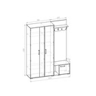 Прихожая «Моника-3», 1650×430×2100 мм, цвет белый - Фото 2