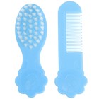 Расчёска детская, щётка для волос в наборе «Цветочек», голубой - Фото 3