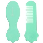 Расчёска детская, щётка для волос в наборе Крошка Я «Цветочек», бирюзовый - Фото 2