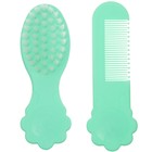 Расчёска детская, щётка для волос в наборе Крошка Я «Цветочек», бирюзовый - Фото 3